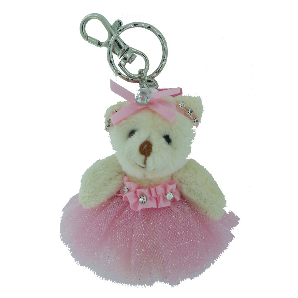 Ballerina Bling Bear Key Rings