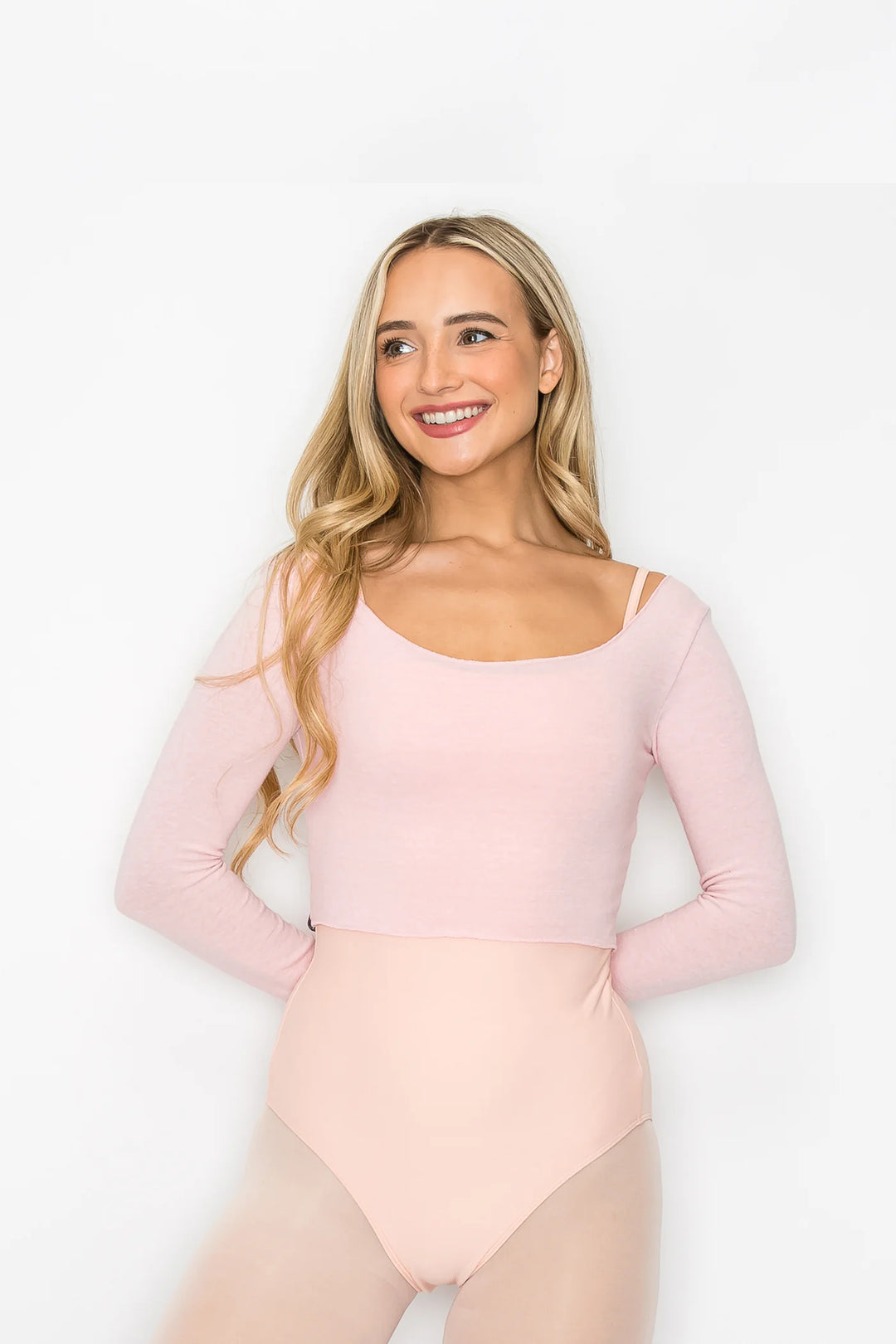 Chloe Crop Top - Soft Pink
