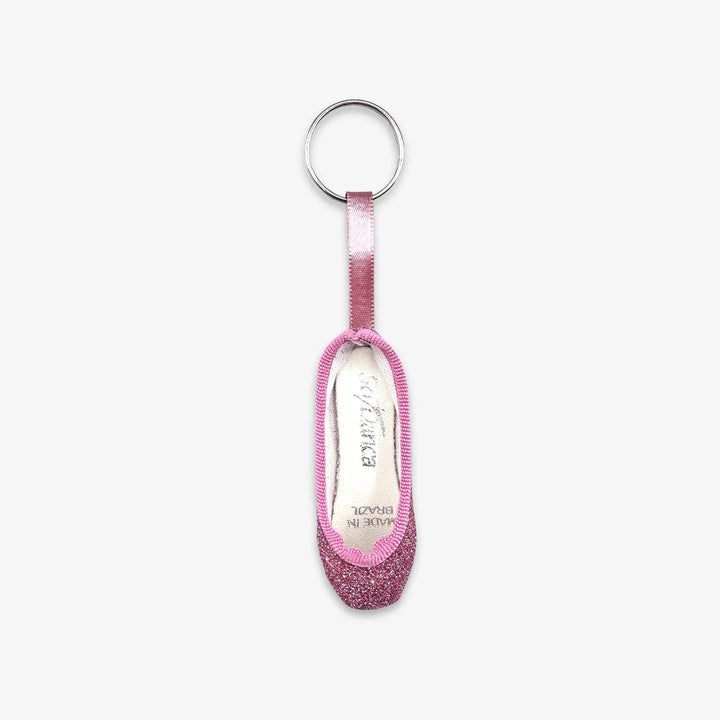 Glitter Mini Pointe Shoe Keychain | So Danca