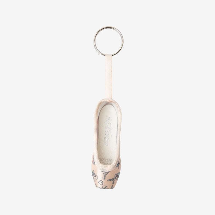 Mini Ballerina Pointe Shoe Keychain | So Danca