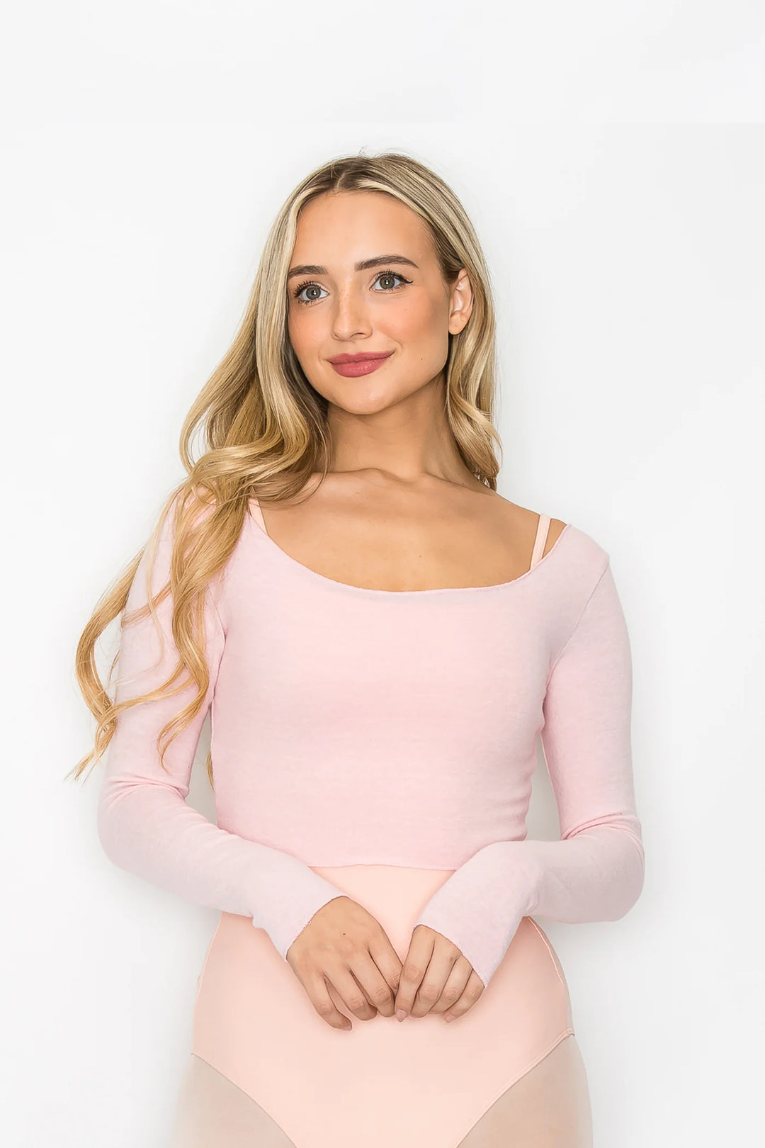 Chloe Crop Top - Soft Pink