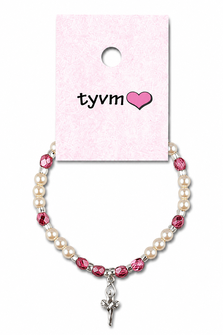 Dainty Ballet Bracelet with Pearls