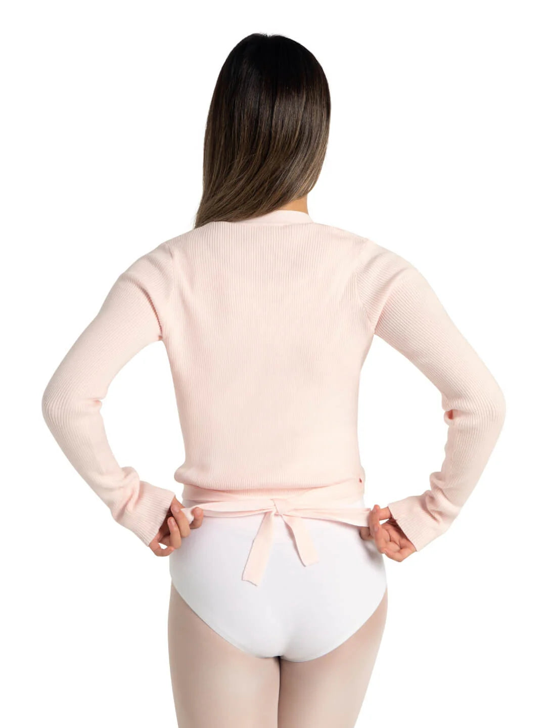Ribbed Knit Wrap Sweater