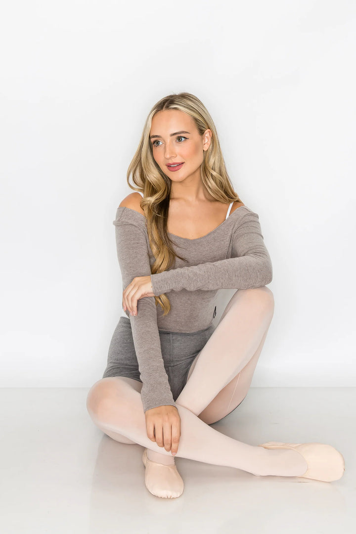 Chloe Crop Top - Dusty Grey
