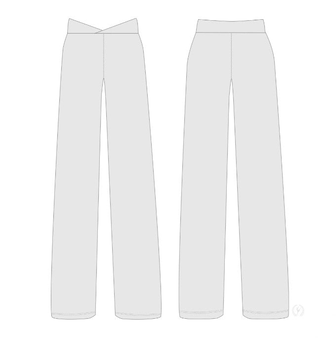 Womens Microfiber V Front Jazz Pants