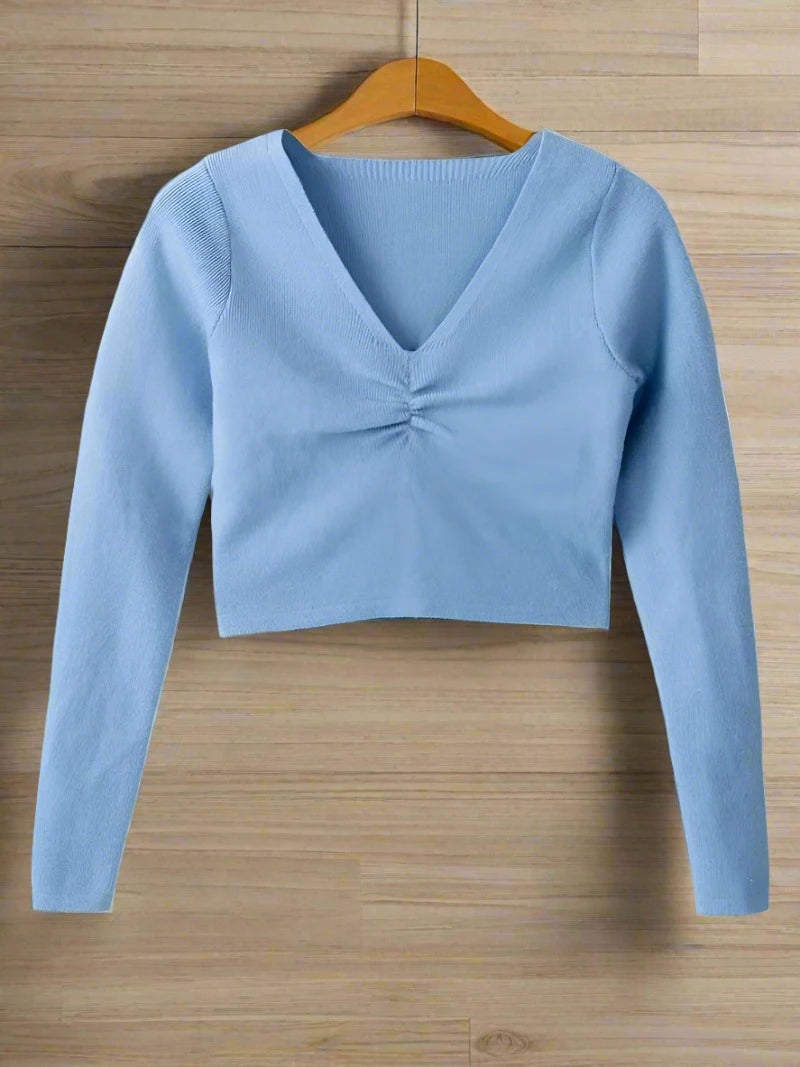 Girls Ballet Knit Long Sleeve Sweater