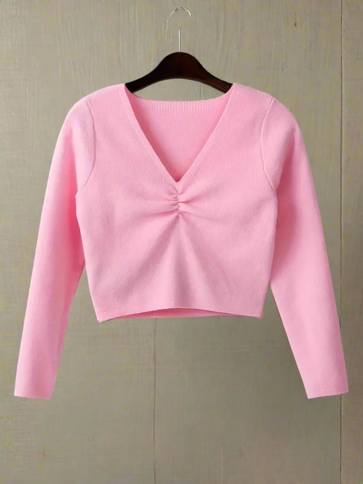 Girls Ballet Knit Long Sleeve Sweater