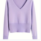 Girls V-Neck Knitwear Sweater