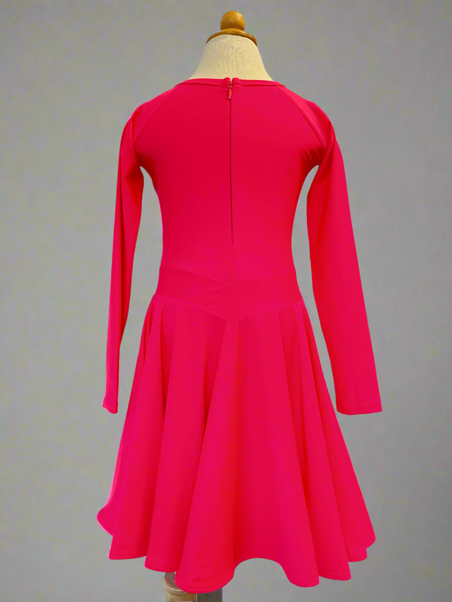 red dress for ballroom Lady #2262 ZYMdancestyle ballroom standard dance dress Girls Ballroom Latin Dance Dress
