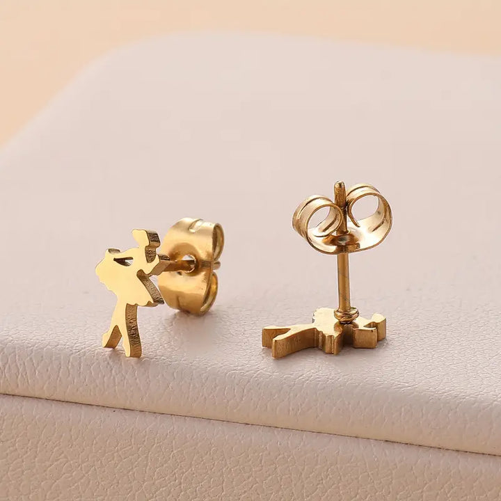 Ballerina Stud Earrings