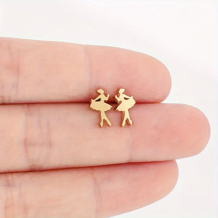 Ballerina Stud Earrings