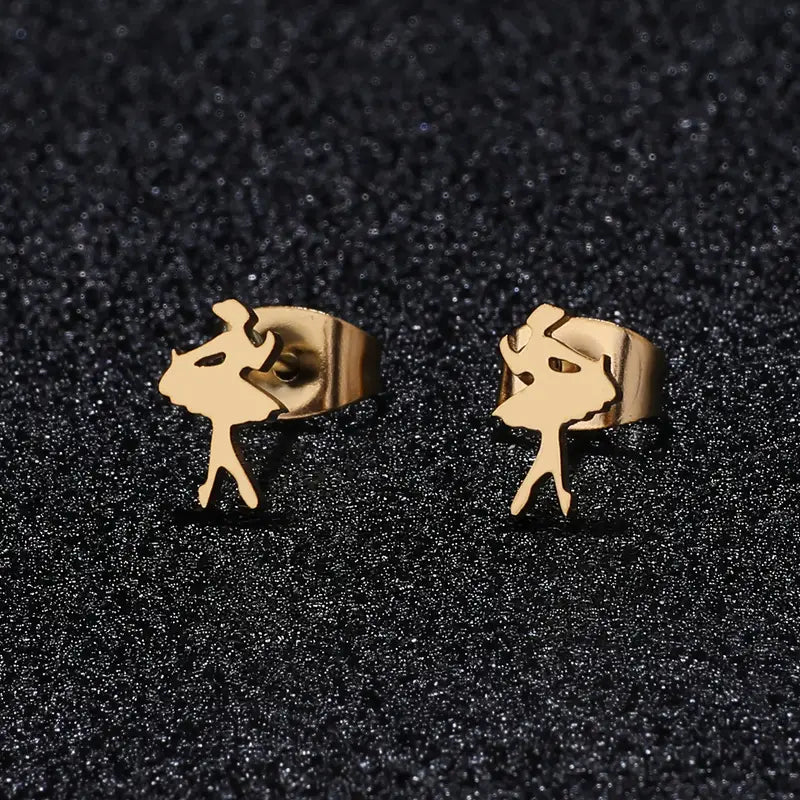 Ballerina Stud Earrings