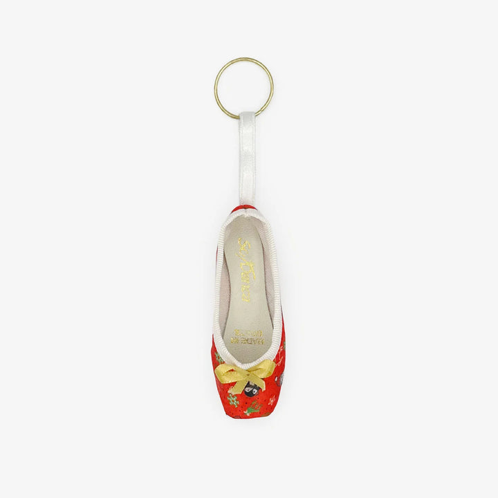 Mini Pointe Shoe Keychain (Christmas)