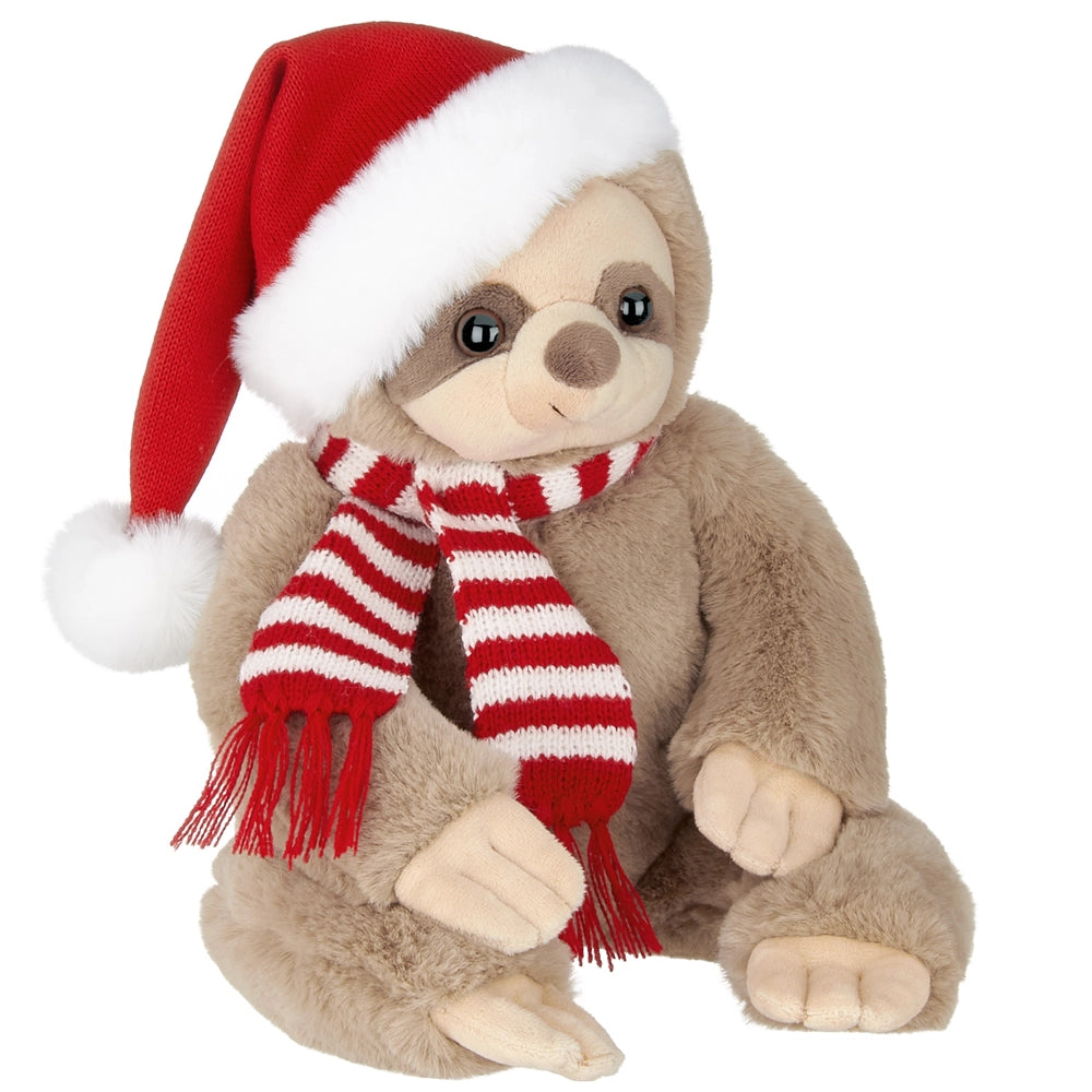Santa Sloth Christmas Plush