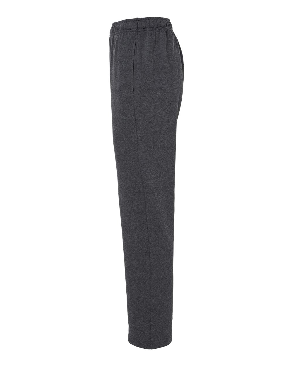 Adult Open Bottom Sweat Pants Dark Heather Grey