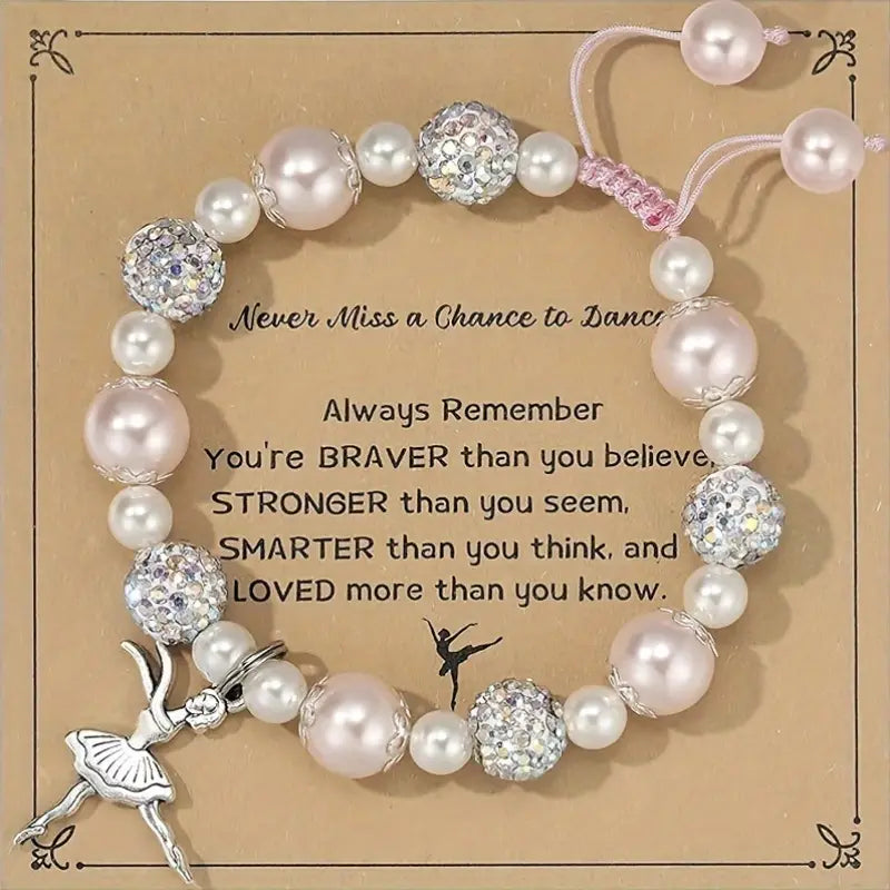 Ballerina Adjustable Charm Bracelet