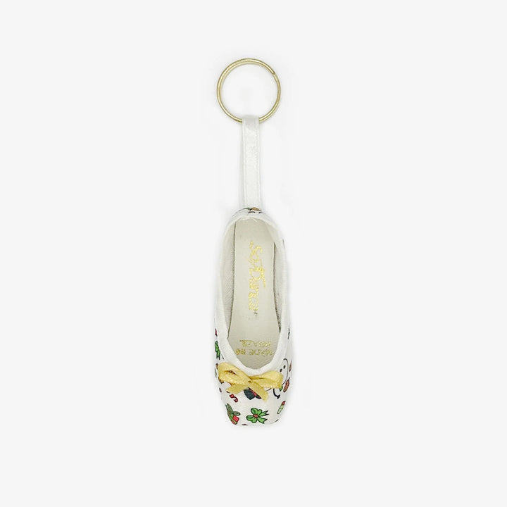 Mini Pointe Shoe Keychain (Christmas)