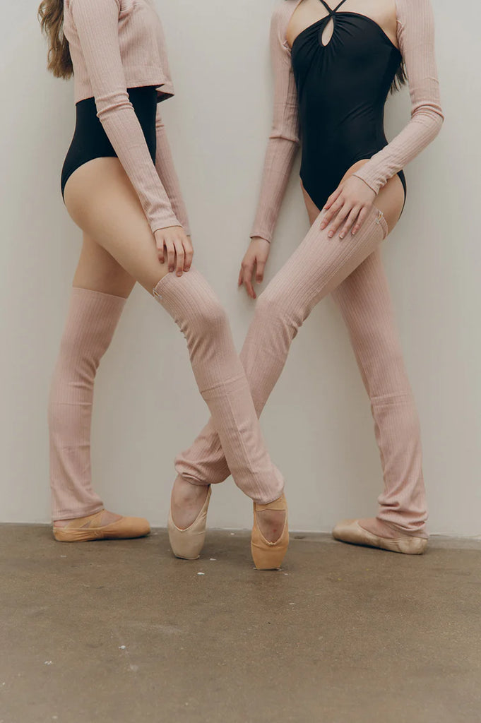 Women Ballet Leg Warmers Knitted Open Toe & Heel Long Dance