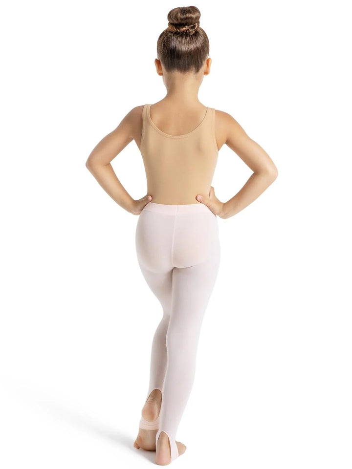 Ultra Soft Self Knit Waistband Stirrup Tight - Girls