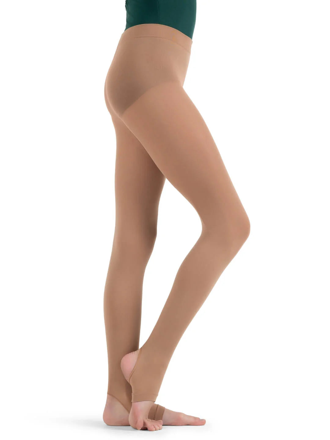 Ultra Soft Self Knit Waistband Stirrup Tight - Girls