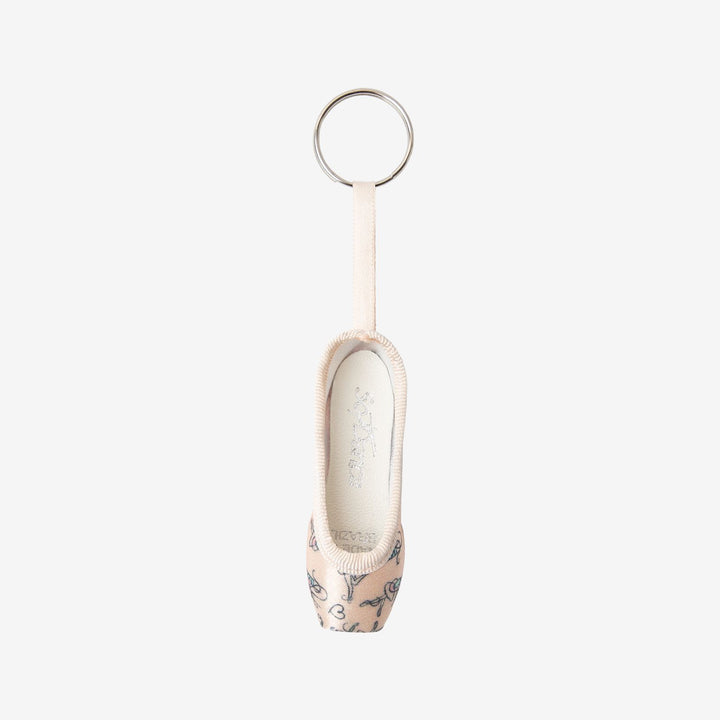 Mini Ballerina Pointe Shoe Keychain