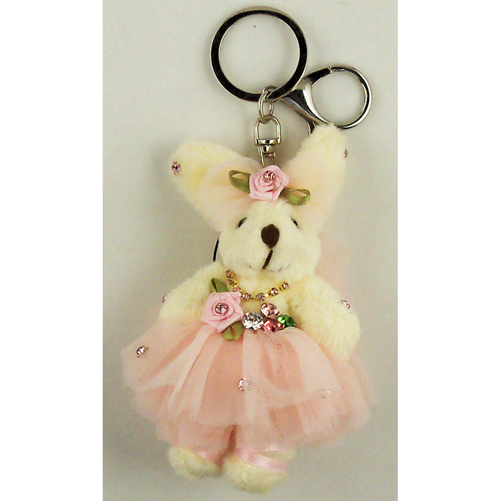 Ballerina Bling Bunny Key Rings